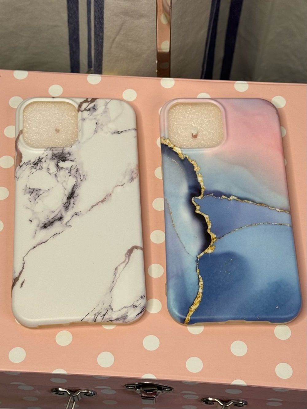 iPhone 13 Pro Max Phone Cases, Matte Marble Look